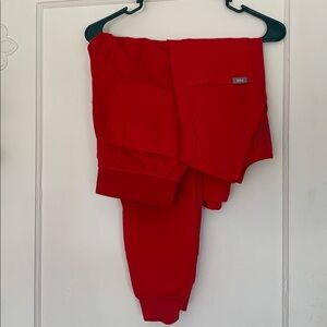 Figs Red Scrub Set XXS/XSP